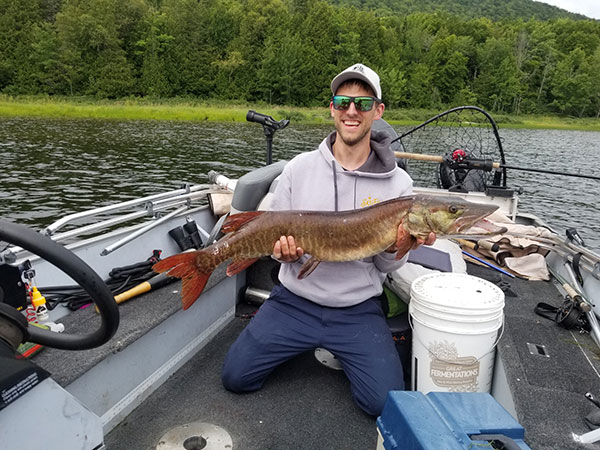 Ryan caught this 44 7/8” musky in northern Maine on Big Mama. Finished 2nd. In the Musky Derby.