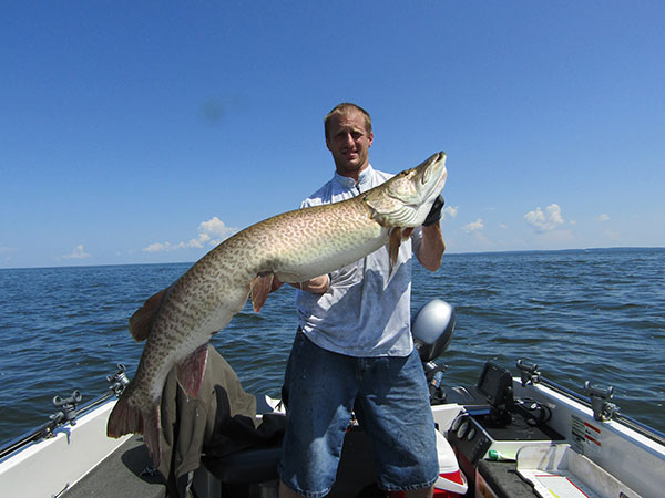 Steve with a 55.75” Musky caught on the new JT