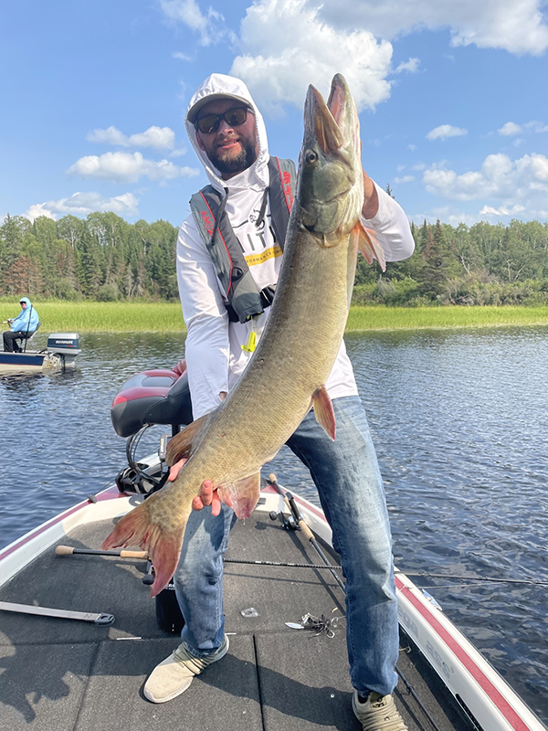 August with a 44” caught on MiniBoss